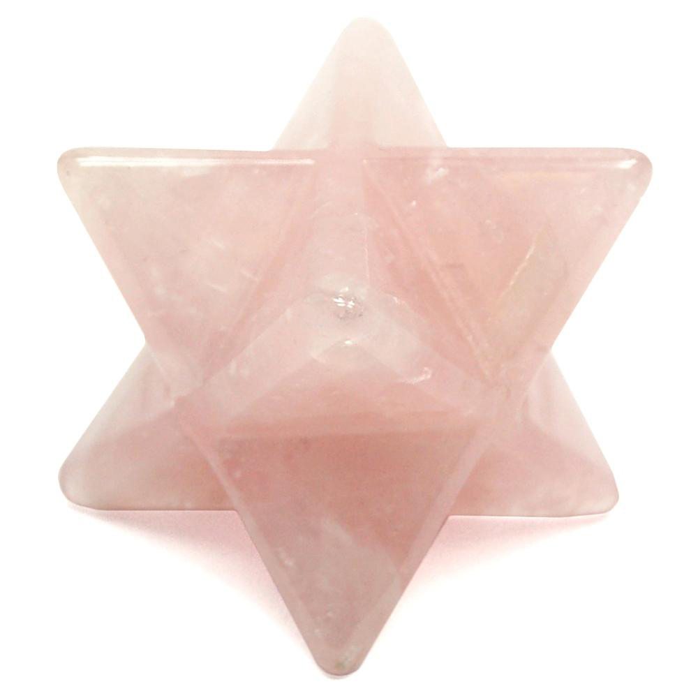 Bild von Rosenquarz Merkaba 16mm