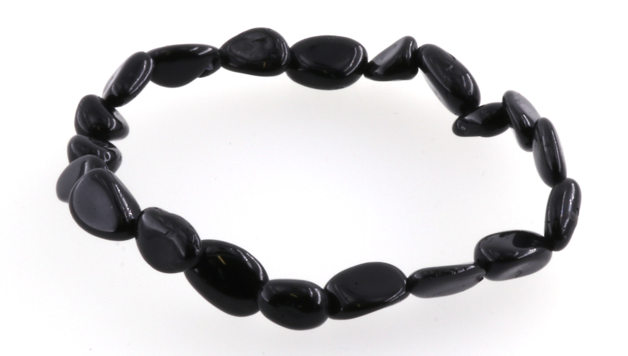 Bild von Turmalin (Schörl) Nuggets Crazy  6mm Armband