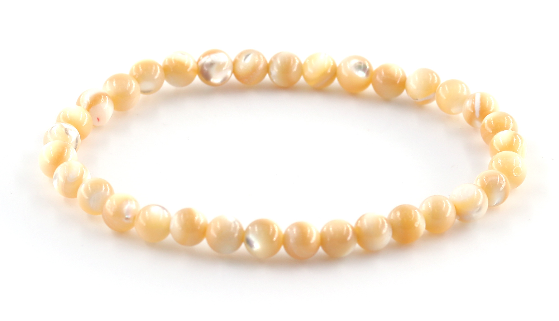 Bild von Perlmutt Kugeln  6mm Armband 