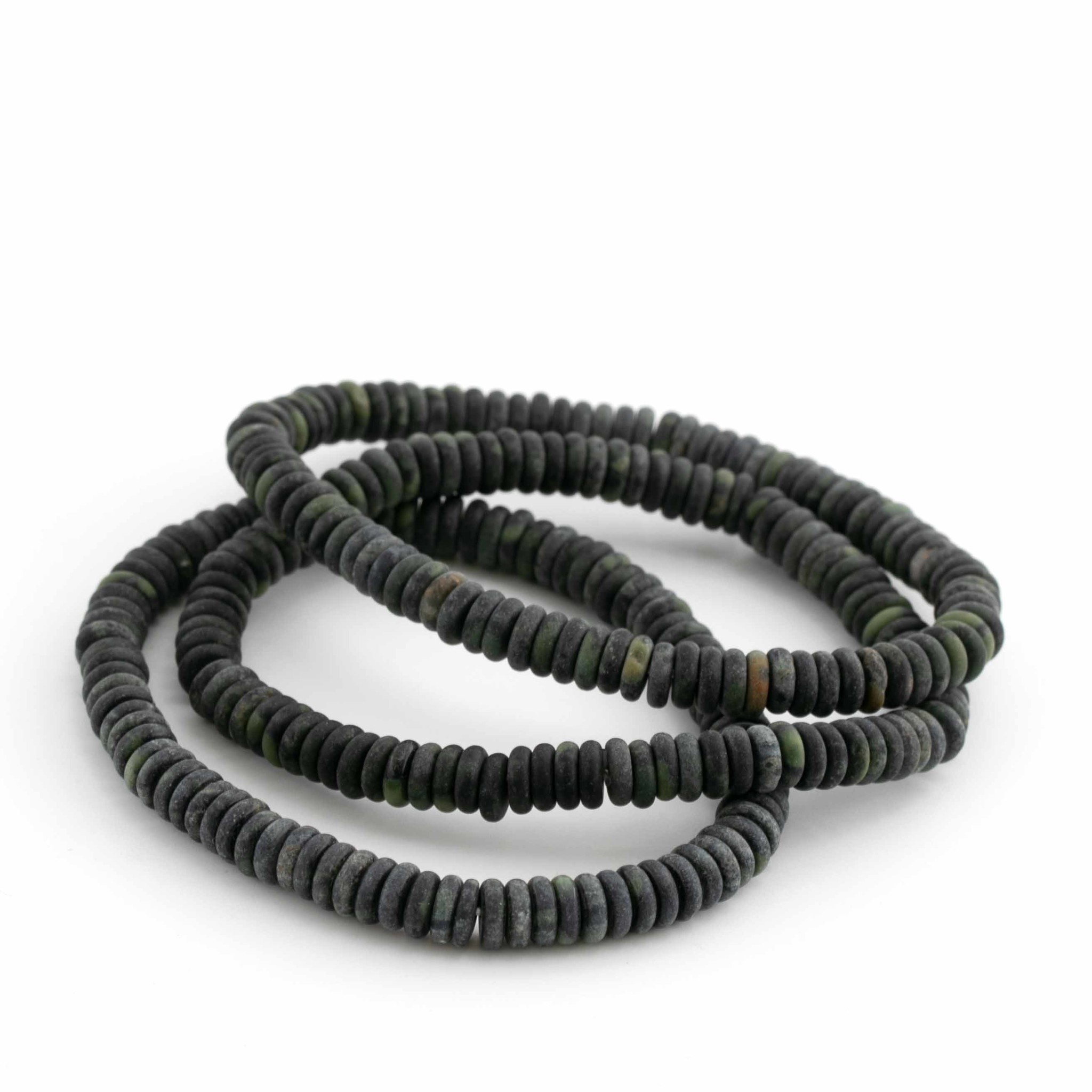 Bild von Kambaba Jaspis Button 6x2mm Armband, matt