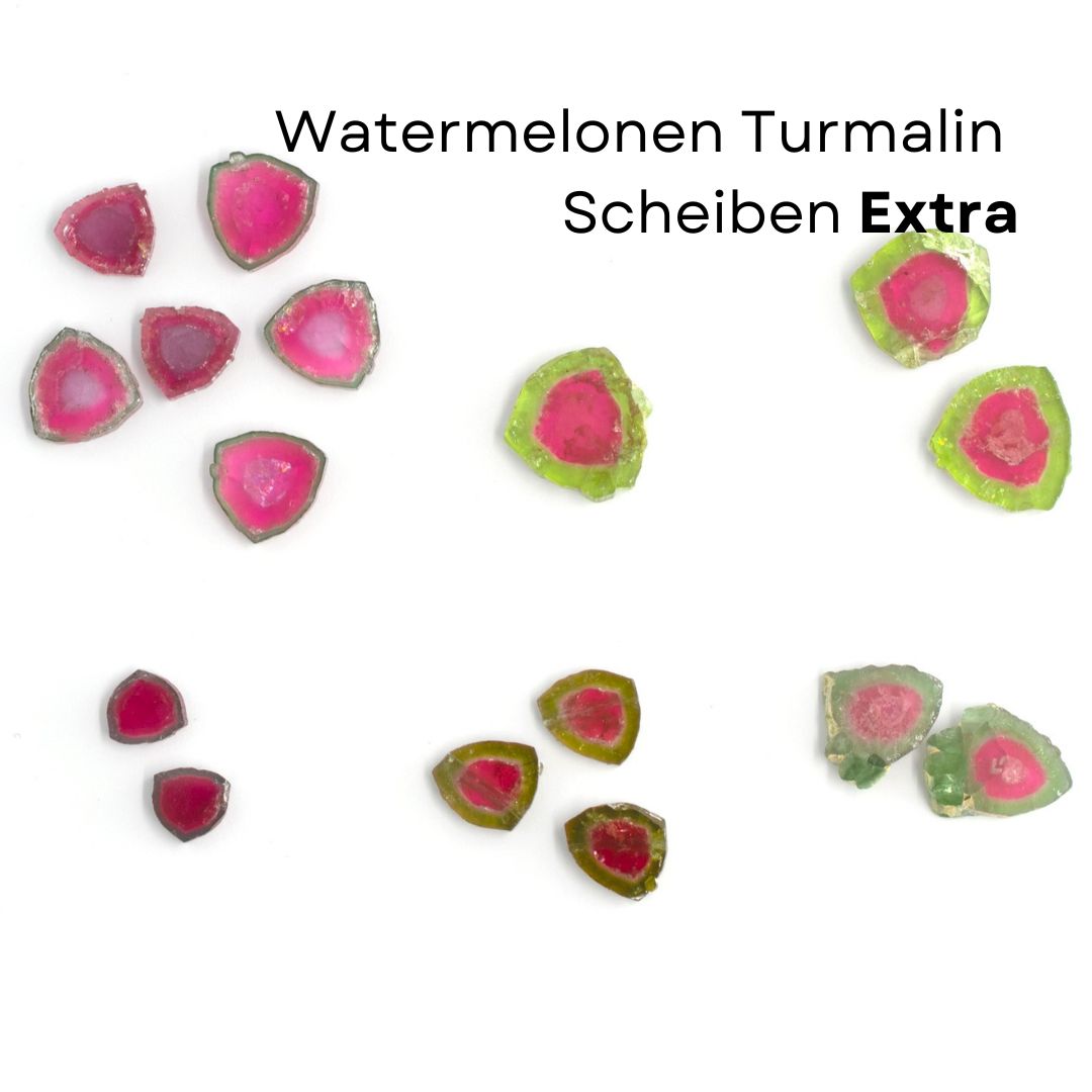 Bild von Turmalin Watermelonen Scheiben Extra