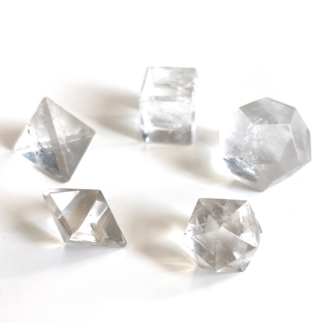 Bild von Bergkristall Platonische Formen 15-20mm