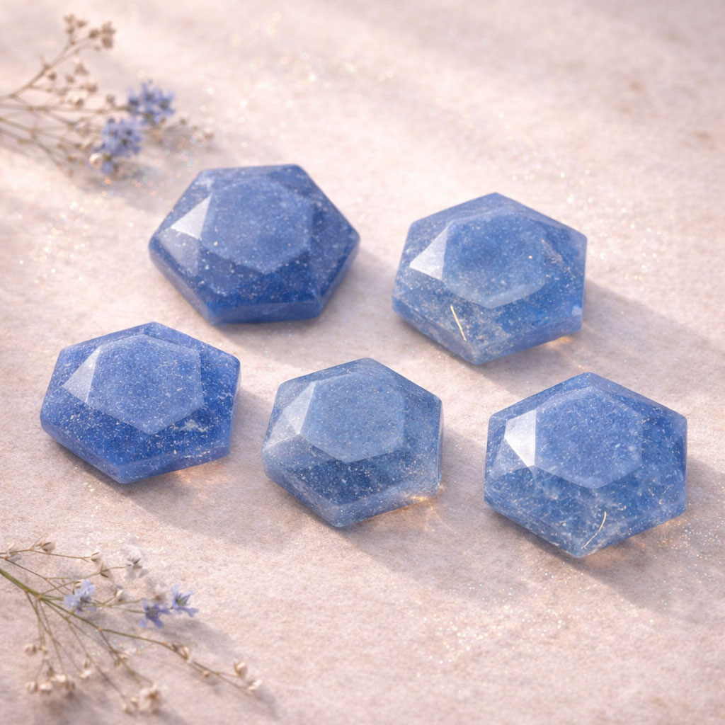 Bild von Blauquarz Feen Steine 17-25mm