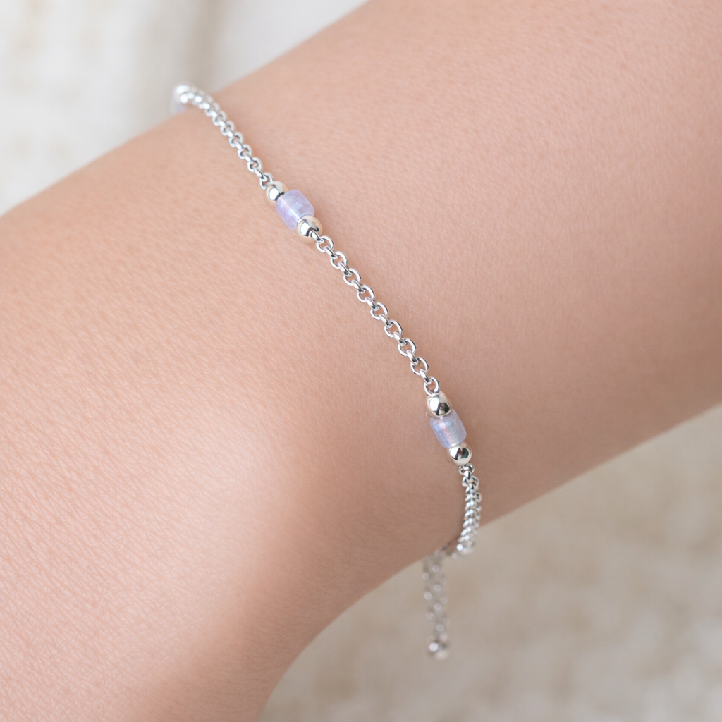 Bild von "Angels on a string". Labradorit. Armband. Silber 925