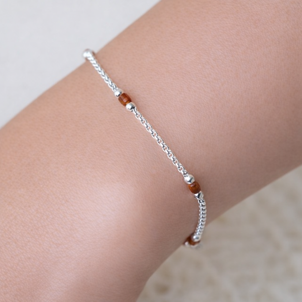 Bild von "Angels on a string". Karneol. Armband. Silber 925