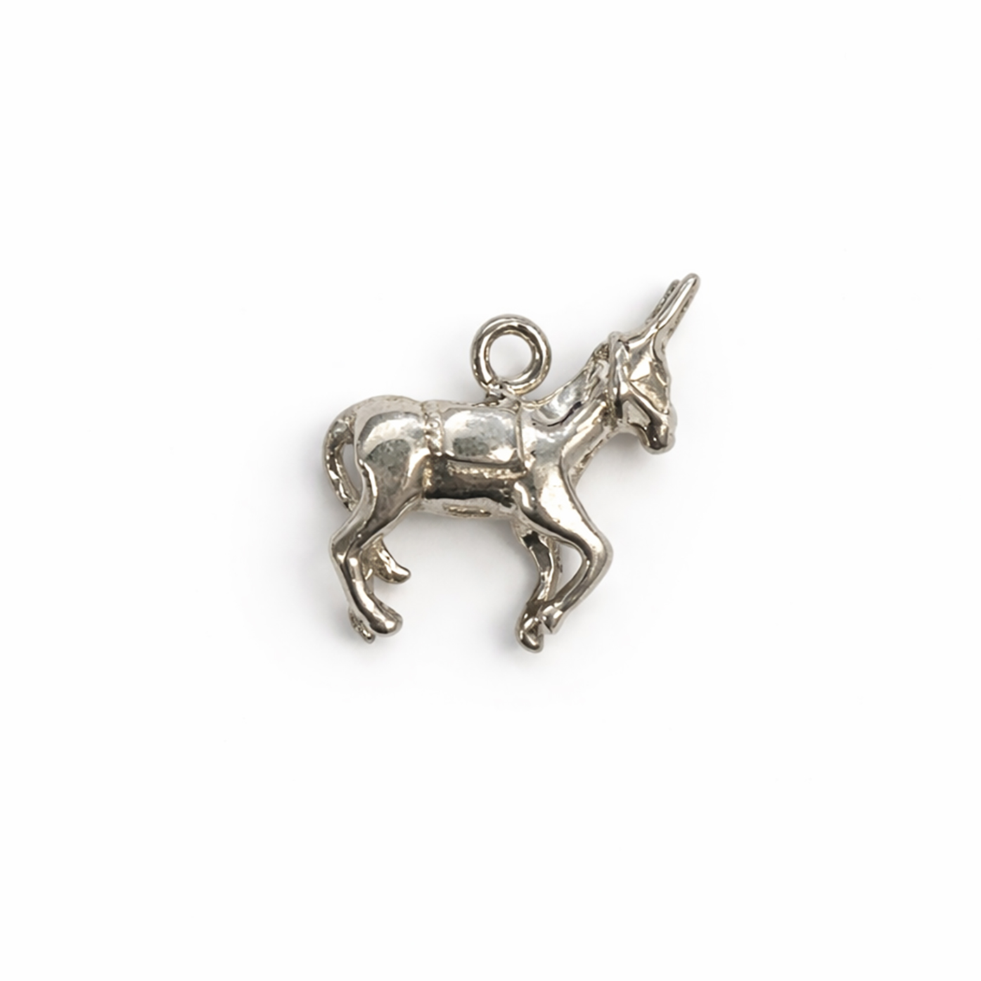 Bild von Esel 15x13.5mm Anhänger, Silber 925