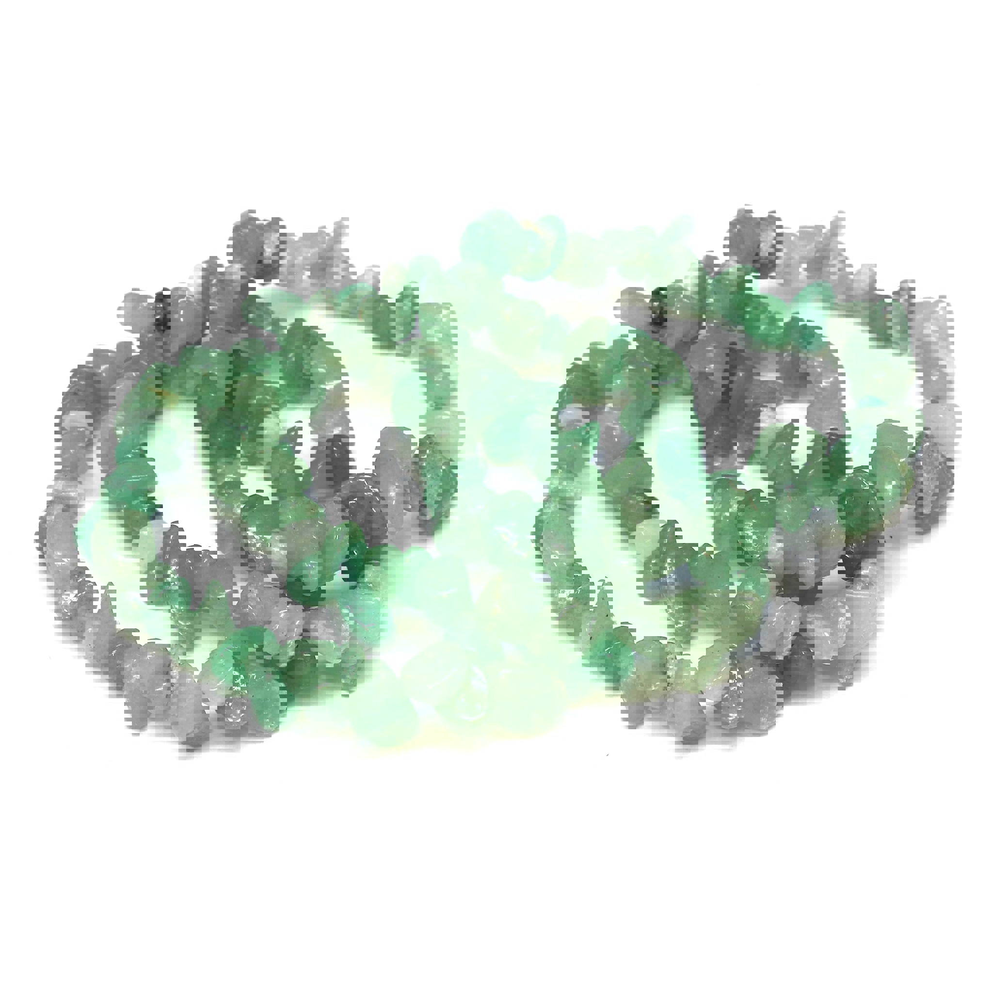 Bild von Aventurin Splitter  7-11mm Armband (VE: 20er Set)