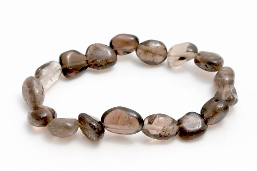 Bild von Rauchquarz Nuggets Crazy  9-12mm Armband